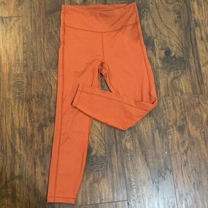 Burnt Orange Athleta Leggings